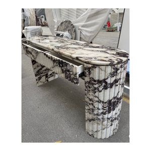 Lujo Moderno Elegante Italia Calacatta Viola Mesa de mármol Mesa de cocina Mesa de centro Sala de estar Uso familiar - Product Image 1