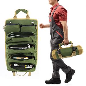 Sac à outils multifonctionnel de haute qualité, professionnel, multi-poches, pochette à outils, enroulable, portable, petit organisateur d'outils - Product Image 1
