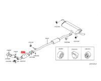 Convertisseur catalytique à trois voies 20010-4CL0B 200104CL0B pour tuyau d'échappement Nissan X-Trail Qashqai