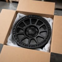 Nuevas Llantas de Aleación de Aluminio Forjado 6061 T6 Todoterreno, Estilo Beadlock Negro Mate, 17 18 20 Pulgadas, Alto Rendimiento para Camionetas, SUV 4x4