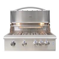 Gril de barbecue à gaz commercial professionnel en acier inoxydable 304 à 4 brûleurs