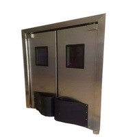 Porte en acier de sécurité conception de porte principale en acier inoxydable porte double pour salle blanche d'usine alimentaire