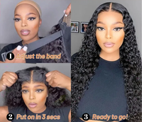 Perruque Sans Colle 13x4 Grande Dentelle Frontale Body Wave Cheveux Humains Brésiliens Pré-Coupés 4x4 5x5 2x6 9x6 Aucun Besoin de Colle Nœuds Blanchis