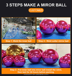 <span class=keywords><strong>Boule</strong></span> miroir irisée sphère boules miroir ballon géant <span class=keywords><strong>boule</strong></span> gonflable grand miroir gonflable publicité ballon gonflable - Product Image 6