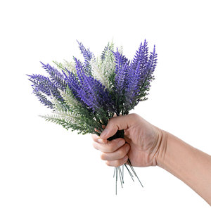 Flores Artificiales de Lavanda CallaFloral, Rama Individual, Color Morado, Plástico, Alta Simulación, Decorativas, para Uso en Interiores y Exteriores - Product Image 5