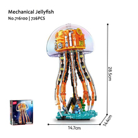 Sembo 716100 Mécanique Méduse Ornements Assemblage Bloc de Construction Ensemble Jouet Modèle pour Garçons Enfants Cadeau Éducatif Jouet Juguetes