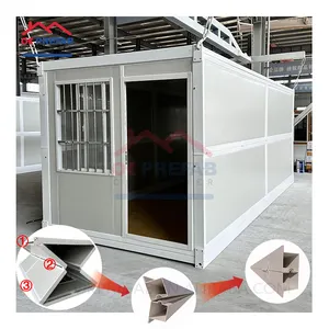 Modular Easy Assemble 1 Bedroom Office Apartment Building Prefab Glass Living Shipping Expandable Foldable Container Home House