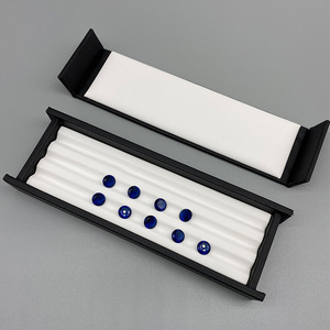 Caja de Lujo para Gemas 2022 en Oferta, Tamaño Opcional, Bandeja Expositora de Joyas de Diamantes, Exquisita Caja de Almacenamiento de Joyas y Gemas de Cuero - Product Image 1