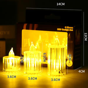 <span class=keywords><strong>Bougie</strong></span> chauffe-plat à <span class=keywords><strong>LED</strong></span> pour bar, anniversaire, mariage, centre de table, décoration <span class=keywords><strong>funéraire</strong></span> Halloween Noël - Product Image 6