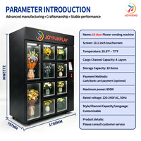 Máquina Expendedora de Flores Refrigerada Automática JFP en Venta, Enfriador de Ramos Frescos, Dispensador Floral con Pantalla Táctil 24/7, de Lujo