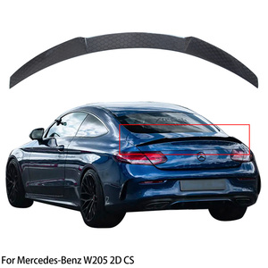 Alerón Trasero de Fibra de Carbono Estilo CS para Clase C W205 C205 Coupé de 2 Puertas, 2014-2020 - Product Image 1