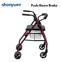 2024 Nouveau Design Rollator léger facile à utiliser marcheur pliable