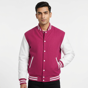 High Quality Wool Cotton Satin Leather Varsity Jacket Latest Base <b>Ball</b> <b>Baseball</b> Letterman Jackets Embroidery High Street - Product Image 1