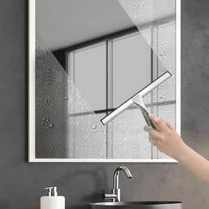 Factory Price Luxury Modern Stainless Steel <b>Window</b> Squeegee Eco-Friendly Zinc+Silicone Wiper Blade <b>Suction</b> <b>Cup</b> Hook Kitchen - Product Image 4