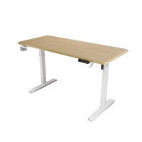 Table de bureau personnalisée fonctionnelle en bois et métal avec hauteur réglable électrique pour ordinateur