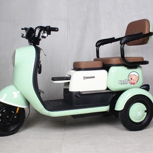 Tricycle électrique à longue portée de type ouvert fabriqué en Chine, 1000W 48V, avec trois sièges pour passagers - Product Image 3