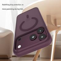 Coques de téléphone magnétiques translucides mates de luxe pour iPhone 18 17 Pro Max avec bouton tactile pour appareil photo IA et protection arrière