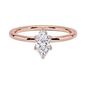 Romantic Wedding Moissanite <b>Ring</b> with 925 Silver Natural Diamond Solitaire Classic Style Silver Plated for Parties - Product Image 2