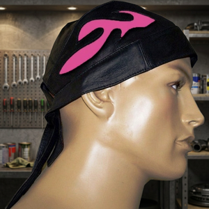 Durag en cuir unisexe personnalisable, bandeau pour la tête, bandana, taille unique pour adultes, logo personnalisé, design uni, chapeau et casquette - Product Image 3