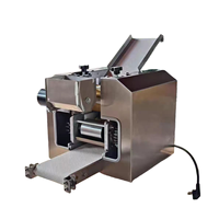 Laminoir à pâte automatique avec moules interchangeables 1-15,5 cm, machine à peaux de raviolis, machine à faire des enveloppes de wontons et samosas pour petites entreprises