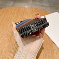 Étui de téléphone portable antichoc en plastique rigide magnétique à texture fibre de carbone, style homme d'affaires, pour S26 S26U S25 Plus
