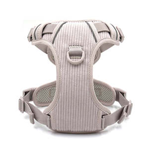 SinSky diskon besar 6 In 1 perlengkapan olahraga anjing berjalan luar ruangan perlengkapan anjing <span class=keywords><strong>Harness</strong></span> Set ringan korduroi lunak pelatihan tali dan kekang anjing - Product Image 2