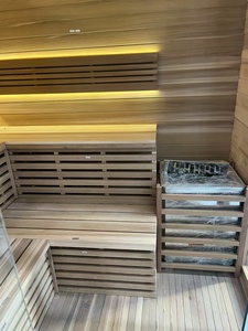 <span class=keywords><strong>Sauna</strong></span> Eléctrica Infrarroja de Diseño Moderno con Madera de Hemlock Sólida para Recuperación de Salud <span class=keywords><strong>en</strong></span> Interiores y Terapia de Iones de Oxígeno para el Cuidado Corporal - Product Image 5