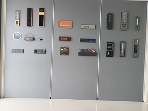 Chất lượng cao màu đen Tempered Glass khách sạn cửa điện tử tấm tùy chỉnh bán buôn cho sinh trắc học kiểm soát truy cập - Product Image 5