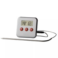 Termometer Rumah Tangga Digital dengan Magnet, KH-TH005 Dapur Penghitung Waktu Mundur/Mati dengan Lampu Latar