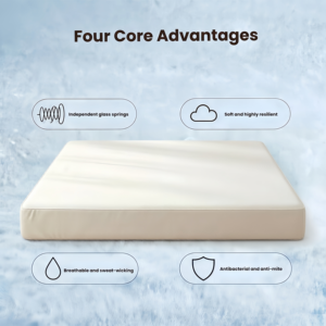 Modern Support Pocket Spring <b>Mattress</b> High Density <b>Foam</b> Hybrid <b>Mattress</b> Roll Up Bed in Box King Size Home Room - Product Image 4