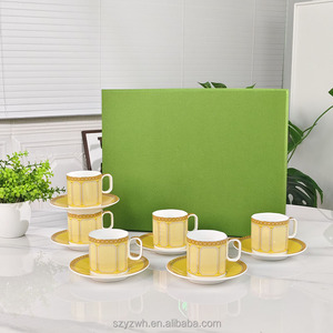 High End Souvenir <strong>Espresso</strong> <strong>Cup</strong> Six <strong>Cups</strong> Six Plates Set Home Banquet Dinner Party Afternoon Tea <strong>Cup</strong> - Product Image 3