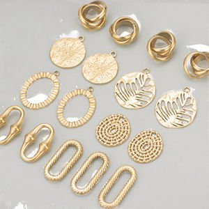 Accesorios de Joyería de Acero Inoxidable Sin Níquel, Chapados en Oro de 10K, con Forma de Flor de Perla, para Hacer Aretes y Collares Hechos a Mano - Product Image 2