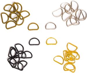 Zoloajay Pcs Mm D Rings Welded Strong <b>Metal</b> Mix Colors Semi Circular D Ring For Pet <b>Collars</b> Hardware Bags Ring Buckle Strap Hand - Product Image 3