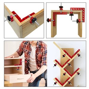Regla de Posicionamiento de Ángulo Recto de Aleación de Aluminio, 90 Grados, Accesorio para Trabajos en Madera, Clip de Fijación de Paneles, Herramientas Manuales para Bricolaje - Product Image 6