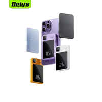 Penjualan laris mini magnetik 5000mAh 15W pengisi daya nirkabel 10000mAh bank daya Cepat