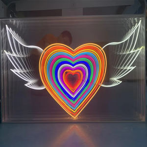 Letrero LED de Neón con Espejo Infinito al por Mayor |   Letrero Luminoso Personalizado con Letras de Espejo para Pared, Ideal para Bares, Tiendas y Publicidad Comercial, IPX3 - Product Image 4