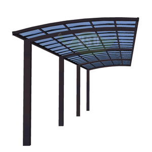 <span class=keywords><strong>Pensiline</strong></span> Fermata Autobus Autobus 20 'x 20' alluminio Carport struttura in metallo trattata a pressione in legno elenco di promozione all'aperto Carport - Product Image 5