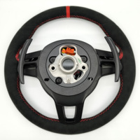   Volante con Diseño de Remaches Calefactables para Porsche 718 911 GT3 Cayenne Macan Boxster Cayman Taycan Panamera Carrera
