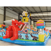 Château gonflable d'intérieur, équipement d'amusement, toboggan gonflable pour enfants en forme de dessin animé