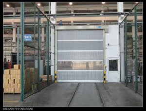 Puerta Enrollable de Alta Velocidad a Prueba de Polvo de PVC, Persianas Enrollables Rápidas - Product Image 3