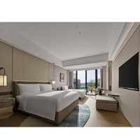 Ensemble de meubles de chambre d'hôtel de luxe moderne SHIYI, lit king-size sur mesure et panneaux muraux, mobilier commercial pour chambre d'hôtes