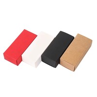 Emballage universel pour tiroir vide, papier kraft noir/blanc/marron, pelliculage mat, recyclable, petite boîte cosmétique, tube pour gloss à lèvres/huile