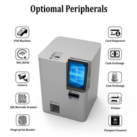 Kiosque de commande automatique de table de bureau Estar avec écran tactile LED, paiement par pièces, billets et lecteur de code-barres, fonction SDK