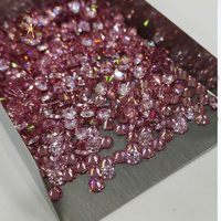 Moissanite en gros, couleur brillante, ronde, de 1,0 à 2,9 mm, pierre précieuse en vrac, petite taille, diamant de mêlée, moissanite en vrac