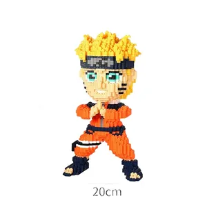 Puzzle Micro Mini 3D Bausteine DIY Mini Legoing HOKAGE NINJA Zeichentrick figuren Bausteine