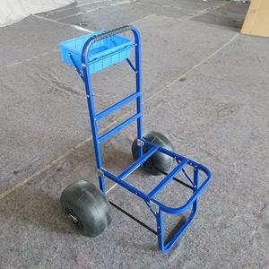 รถเข็นอลูมิเนียมพับได้แบบพกพาปรับแต่งได้รถเข็นแพลตฟอร์มเหล็กล้อบอลลูนล้อตกปลาสำหรับรถเข็นรถเข็นรถเข็น - Product Image 6