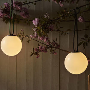 Candelabro impermeable para exteriores, luz de decoración de Navidad para exteriores, lámpara de bola de jardín con carga LED para iluminación de fiesta de Camping - Product Image 3