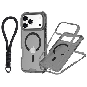 <span class=keywords><strong>Funda</strong></span> Magnética Naranja 3 en 1 a Prueba de Golpes para <span class=keywords><strong>iPhone</strong></span> 17 16 15 <span class=keywords><strong>14</strong></span> 13 <span class=keywords><strong>Pro</strong></span> Max <span class=keywords><strong>con</strong></span> Correa para Colgar - Product Image 4