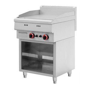 Plancha de Gas Comercial de Acero Inoxidable BN600-G602C, Plancha para Hamburguesas con Superficie Media Ranurada, Plancha Independiente con Inducción para Restaurante - Product Image 2