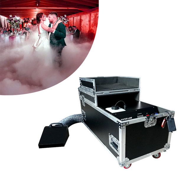 DMX Remote Controlled Water Based Low Fog Machine for Stage Effect Performances One Nozzle Wedding Ground Smoke Machine